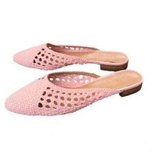 Talbots Pink Woven Slip On Mules / Slides Women’s Shoes size 5
